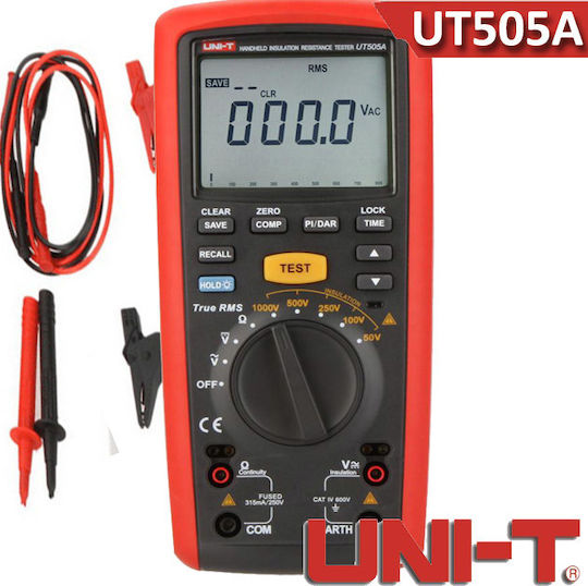 Uni-T UT505A Ψηφιακός Μετρητής Μόνωσης