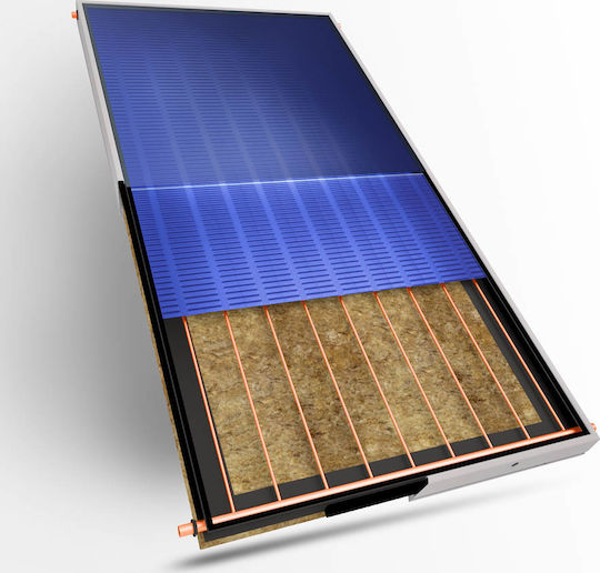 SOL-Violaris Inox 160 Liter Glass Tank Solar Water Heater with Double Heating Sources and 3m² Solar Collector