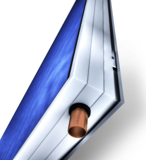 SOL-Violaris Inox 160 Liter Glass Tank Solar Water Heater with Double Heating Sources and 3m² Solar Collector