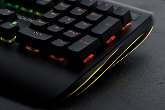 Zeroground KB-2700G Sakimo Gaming Mechanical Keyboard with Outemu Blue switches and RGB lighting (English US)