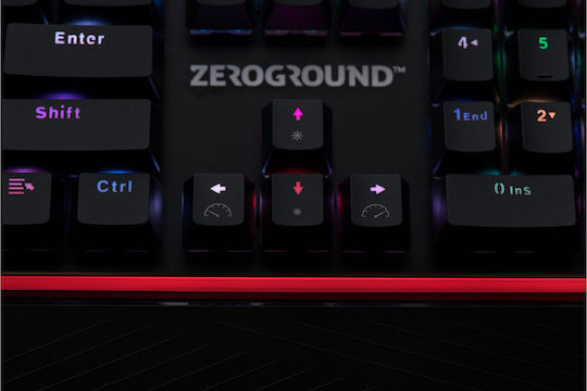Zeroground KB-2800G Satomi Gaming Μηχανικό Πληκτρολόγιο με Outemu Red διακόπτες και RGB φωτισμό (Αγγλικό US)