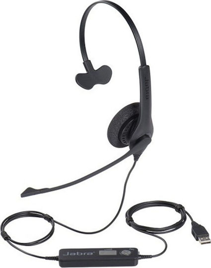 Jabra BIZ 1500 USB Mono Auf dem Ohr Multimedia-Headsets mit Mikrofon und Verbindung USB-A in Schwarz Farbe