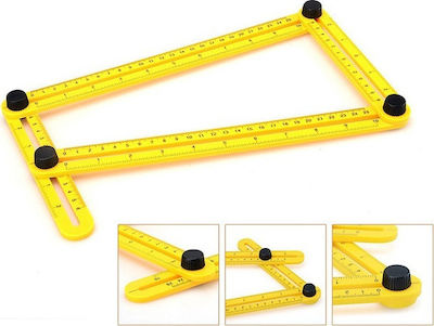 HY-622 Plastic Folding Ruler Angled