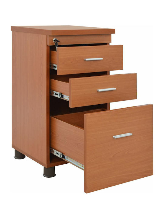 Schublade Büro Vance mit Schloss Cherry 40x46x75cm