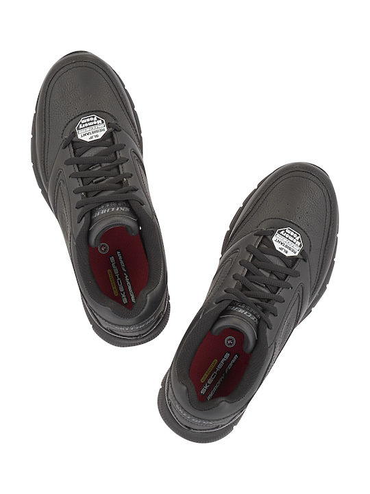 Skechers Nampa Παπούτσι Εργασίας Μαύρο OB με Πιστοποίηση FO , SR,SRC