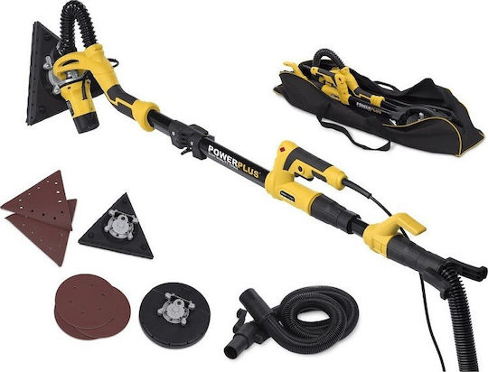 PowerPlus Telescopic Power Disc Sander for Drywall 710W with Dust Suction Capability H0477