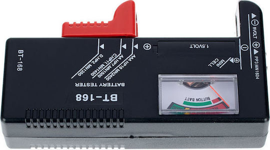 BT-168 Analog Battery Tester with Battery Size Adjustment Lever