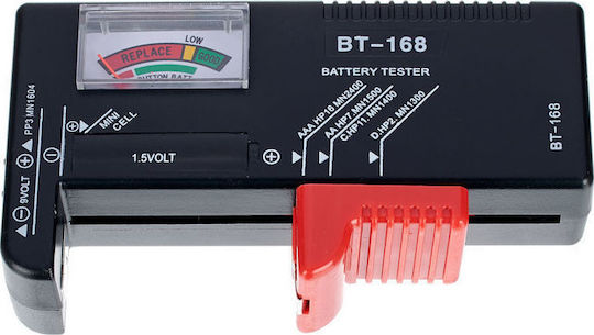 BT-168 Analog Battery Tester with Battery Size Adjustment Lever