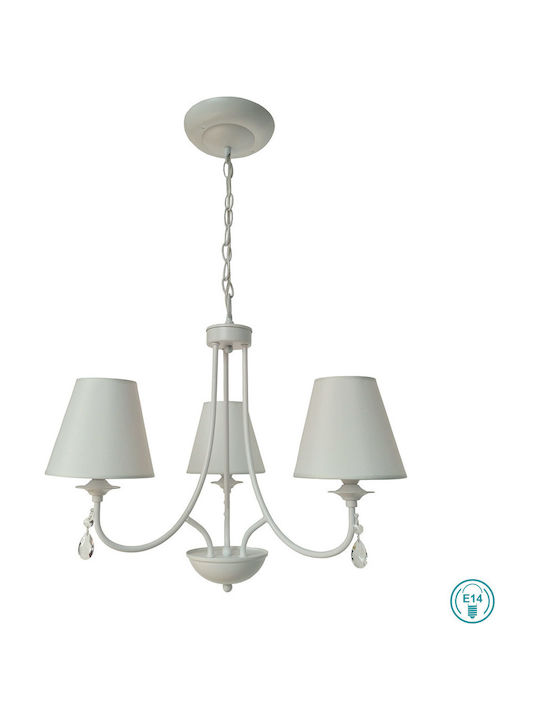 Viokef Candelabru 3xE14 Alb 4164100