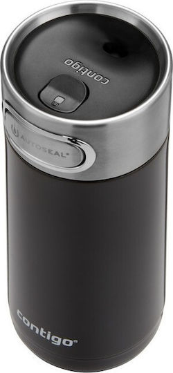 Contigo Luxe Autoseal Glass Thermos Stainless Steel BPA Free 360ml Black with Mouthpiece