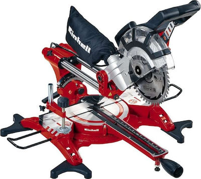 Einhell TC-SM 2131 Dual Miter Säge Schiebe mit Leistung 1800W, Laserführung & Sägeblattdurchmesser 210mm