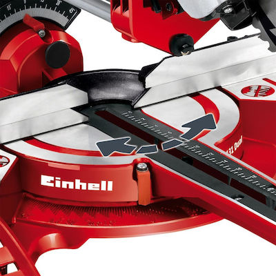 Einhell TC-SM 2131 Dual Φαλτσοπρίονο Συρόμενο με Ισχύ 1800W, Οδηγό Laser & Δίσκο Κοπής Διαμέτρου 210mm