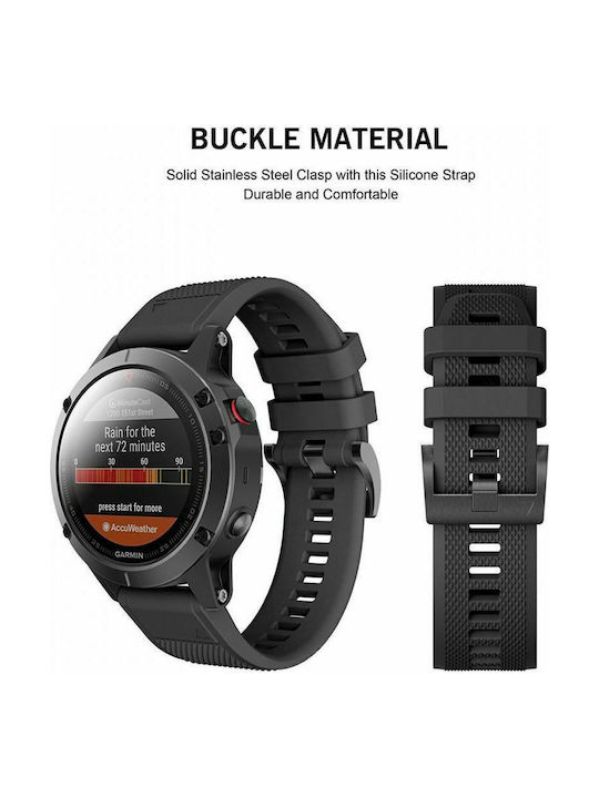 Smooth Strap Silicone Green (Garmin Fenix 3 / 5X / 3HR / 5X Plus /6X / 6X Pro / 7X)