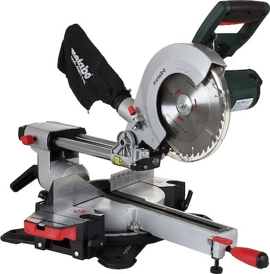 Metabo KS216M Electric Miter Saw with 1200WPower, Laser Cutting Guide, Cutting Disc with a Diameter of 216mm & 5000rpm Cutting Speed