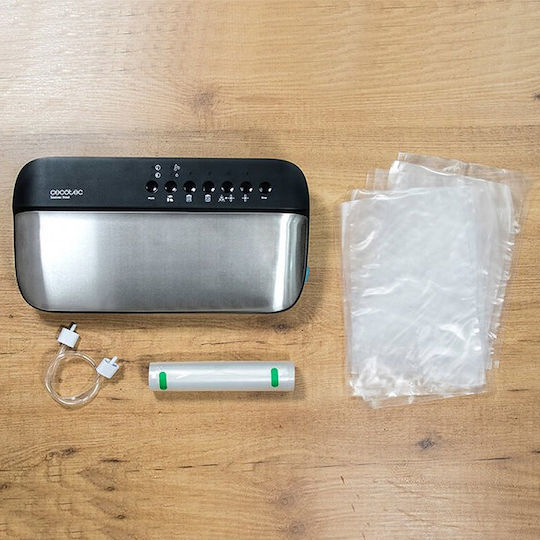 Cecotec Vacuum Sealer External With Maximum Sealing Length 200mm Automatic Sealvac Steel