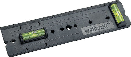 Wolfcraft 4050000 Plastic Spirit Level 18.5cm with 2 Eyes