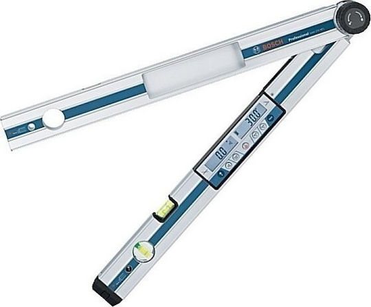 Bosch Gam 220 Professional Digital Goniometru Service Auto / Mecanici Auto Plastic Lungime 40 cm cu Raportor și Nivel cu Bule de Aer din Aluminiu