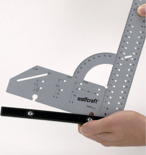 Wolfcraft Carpenters Metallic Angle Ruler 30cm