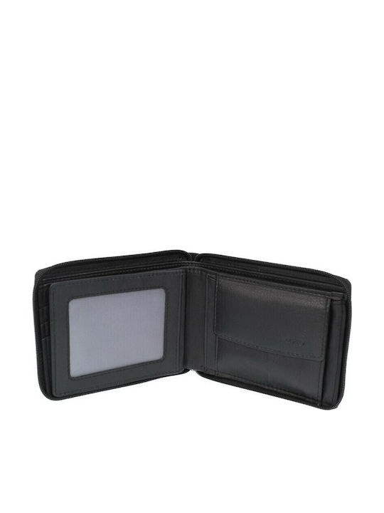 Δερμάτινο Ανδρικό Πορτοφόλι με RFID Μαύρο