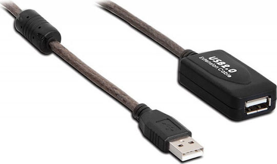 TrustWire USB 2.0 Cable USB-A male - USB-A female Μαύρο 20m 16250