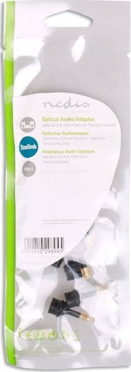 Nedis Μετατροπέας Toslink male σε 3.5mm female 10τμχ CAGP25930BK
