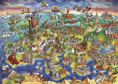 European World Puzzle 2D 1500 Pieces