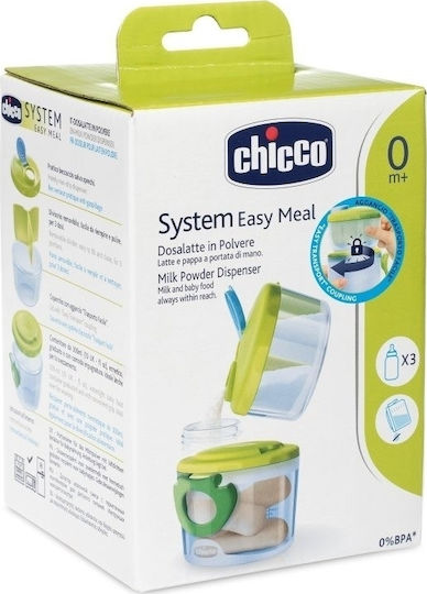 Chicco Δοσομετρητής Γάλακτος σε Σκόνη για 3 Μερίδες Φαγητού Πράσινος Easy Meal