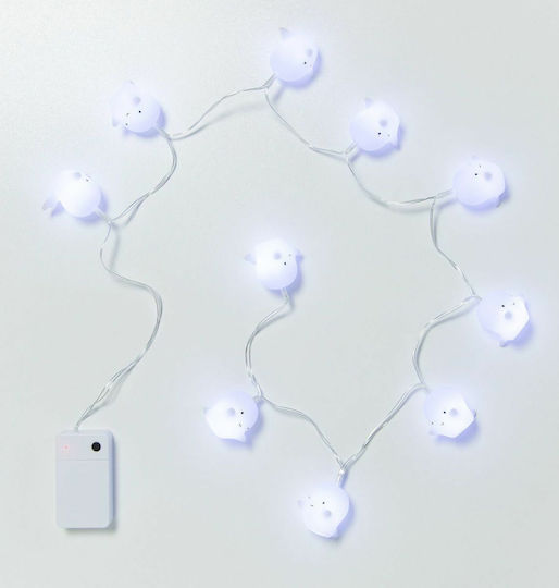 A Little Lovely Company Guirlandă de lumină pentru copii Lumini LED Plastic Ghosts A Little Lovely Company Guirlandă de lumină pentru copii Lumini LED Plastic Ghosts
