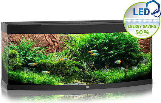 Juwel Vision 450 Fisch-Aquarium mit Kapazität von 450Es mit Beleuchtung, Heizung, Umwälzpumpe, Filter und 151x61x64cm Schwarz