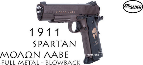 SigSauer Αεροβόλο Πιστόλι CO2 1911 Spartan Blowback Μεταλλικό 4.5mm