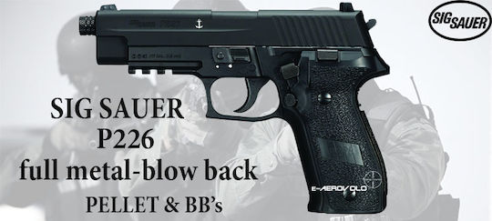 SigSauer CO2 Blowback Air Pistol P226 Metal 4.5mm