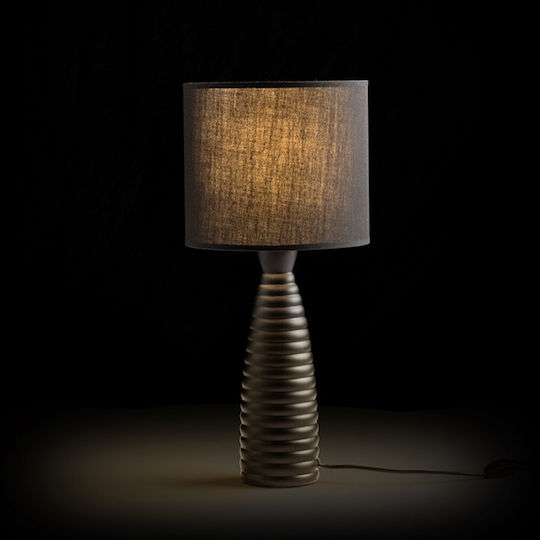 Rendl Light Studio Laura Metal Table Lamp for Socket E27 with Black Shade and Base