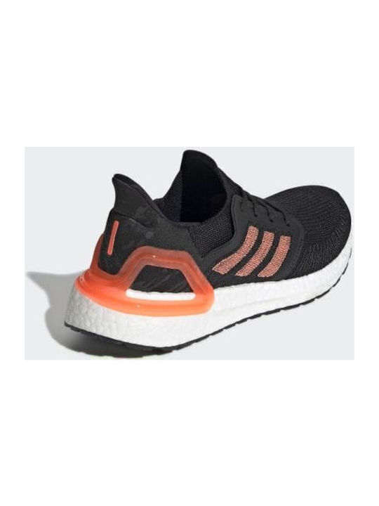 Ultraboost 20 Damen Sportschuhe Laufen Core Black / Signal Coral / Cloud White