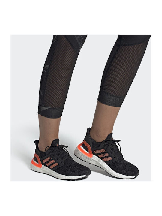 Ultraboost 20 Damen Sportschuhe Laufen Core Black / Signal Coral / Cloud White