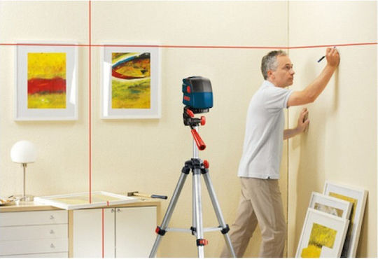 Bosch GLL 2-10 Liniar Nivelă Laser Fascicul Roșu 1.5V cu Domeniu de Lucru 10m