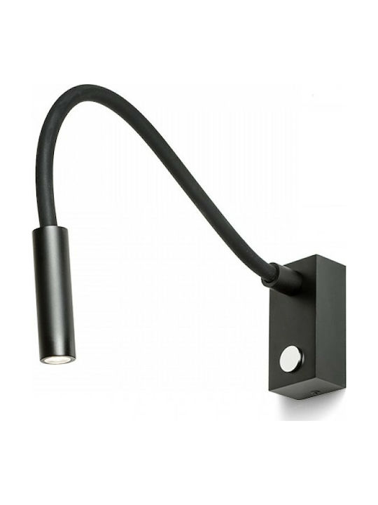 Rendl Light Studio Aim Einzel LED Warmes Weiß Spot in Schwarz Farbe