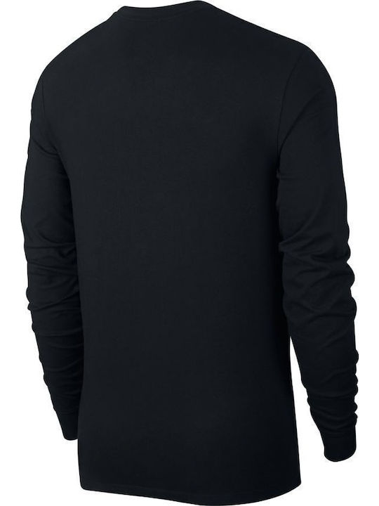 Long Sleeve Athletic Blouse Black