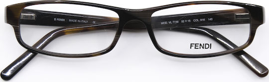 Fendi Rame Ochelari Acetat Maro Tortoise VL7739 91K