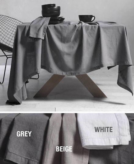 Nef-Nef Homeware Față de masă Cotton-Linen Bej 150x250cm