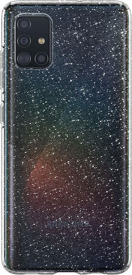 Spigen Liquid Crystal Glitter Задна корица Силикон Прозрачен (Галакси А51)
