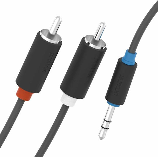 Prolink Audio Cable 3.5mm Male - RCA Male Black 1.5m PB103-0150