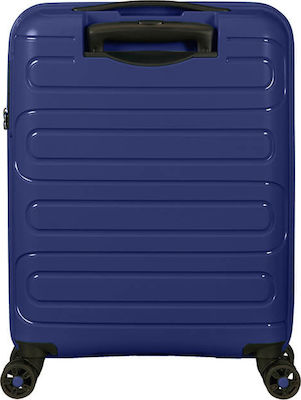 American Tourister Sunside Spinner Cabin Travel Suitcase Hard Navy Blue with 4 Wheels Height 55cm