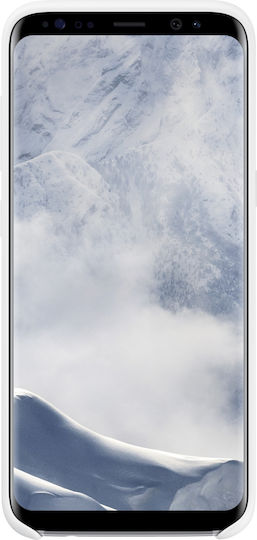 Samsung Back Cover Σιλικόνης Λευκό (Galaxy S8)