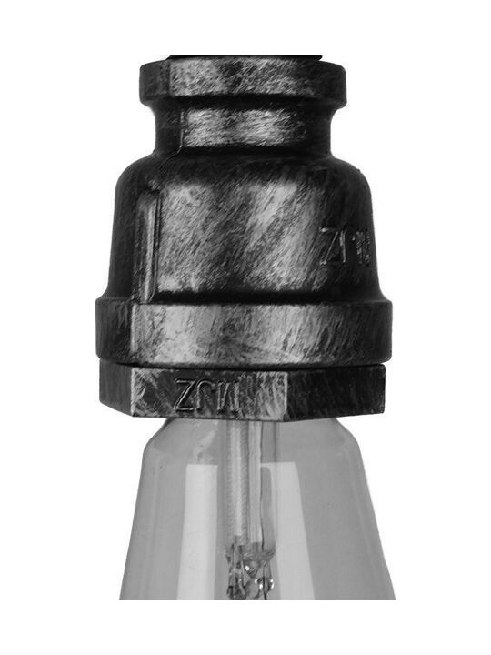 GloboStar Rubinetto Pendant Light Silver with Socket E27 5x7.5x20cm