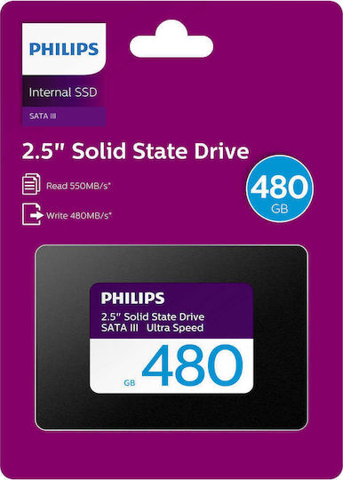 Philips SSD 480GB 2.5 Inch with SATA III Connection