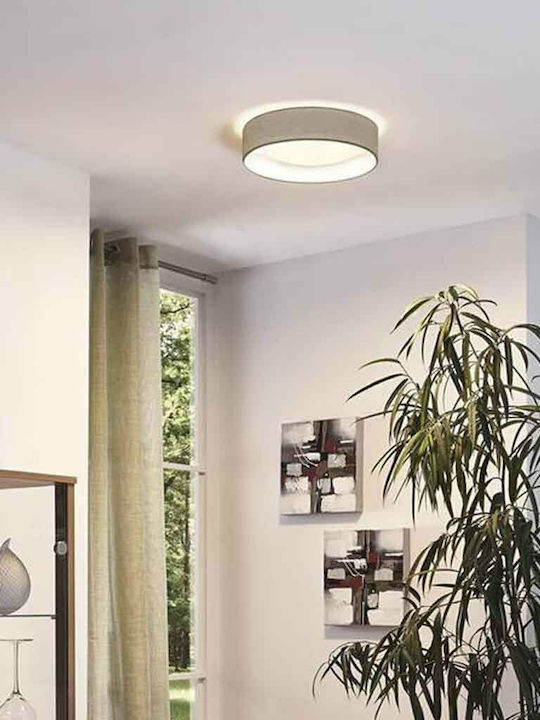 Eglo Pasteri Στρογγυλό Εξωτερικό LED Panel Ισχύος 11W με Θερμό Λευκό Φως 32x32εκ.