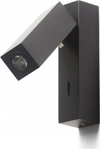 Rendl Light Studio Fado I Wall Μονό LED Φυσικό Λευκό Σποτ σε Μαύρο Χρώμα