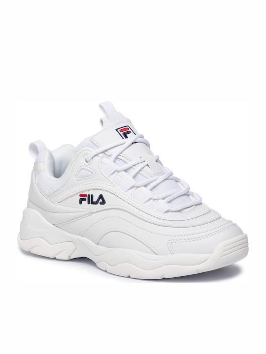 Fila Ray Low Femei Chunky Sneakers Albe