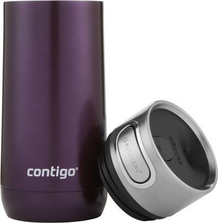 Contigo Luxe Autoseal Glass Thermos Stainless Steel BPA Free 360ml Purple with Mouthpiece