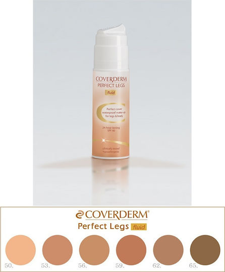 Coverderm Perfect Legs Waterproof Make Up Fluid SPF40 62 75ml